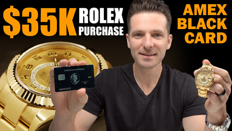 My Most Expensive Amex Black Card Single Purchase | $35,000 Rolex Skydweller