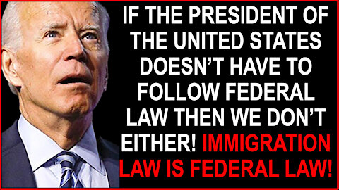 December 19, 2021 in Bidens America - Ignoring Federal Law!