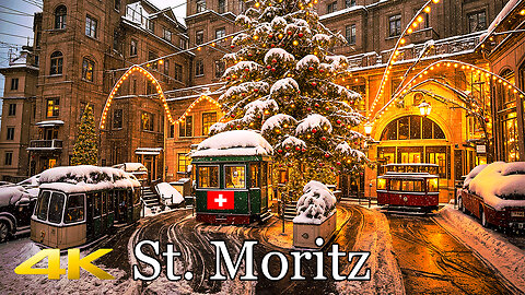 ST. MORITZ 🇨🇭 The Most Charming Christmas Destination In Switzerland 4K