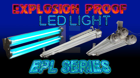 Explosion Proof LED Paint Spray Booth Lights - Pendant or Surface Mount UV Bulb Option