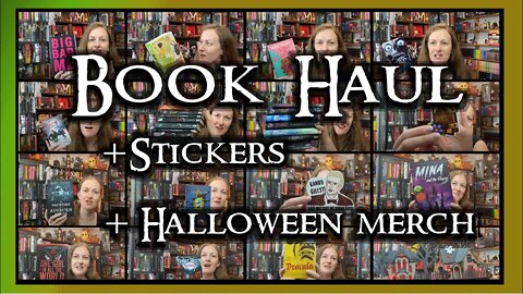 MY LATEST BOOK HAUL + spooky stickers and Halloween merch ~ book, bats & vampires (Buffy Lost Boys)