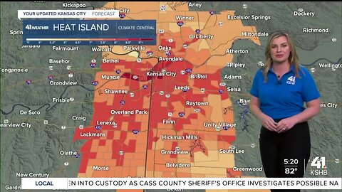 Urban heat island analysis: 53% of Kansas Citians dealing with an 8° heat island effect