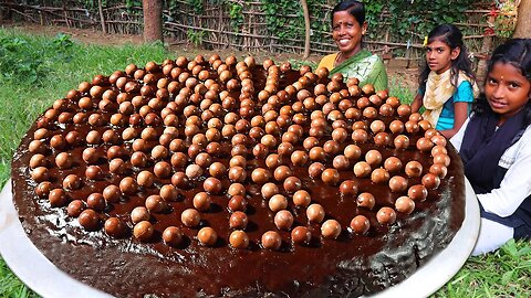 BIG OREO CAKE | Homemade Chocolate Cake | Village Style Oreo Biscuit Cake Decorating Skill