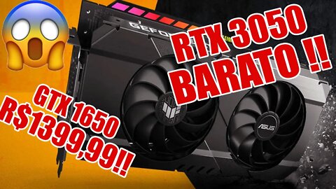 Placa de vídeo BARATO GTX1650 E RTX3050 promoção tempo limitado