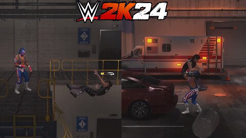 WWE 2K24: Dominik Mysterio VS Rey Mysterio - Backstage Brawl
