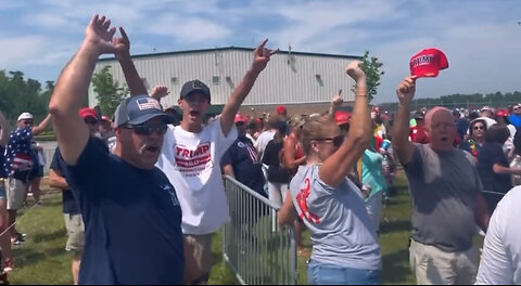 THOUSANDS Arrive Early to See President Trump in Wilmington, NC