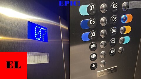 Epic & FAST Thyssenkrupp Evolution 200 MRL Traction Parking Elevators - The Line (Charlotte, NC)