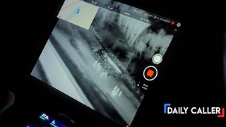 THERMAL DRONE FOOTAGE : Watch Migrants Cross The Border Illegally Under Cover Of Night