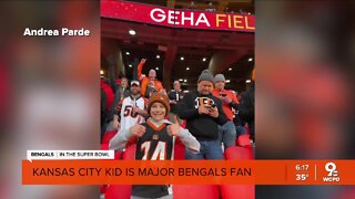 Kansas City kid is a major Bengals fan
