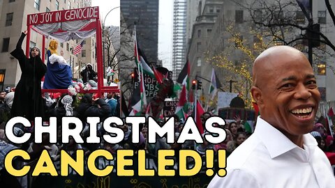 Pro Palestine rioters 'Cancel Christmas' by attacking cops and mayor eric Adams defends 911 blunder