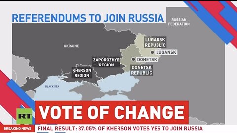THE RESULTS ARE IN... Four Regions To Join Russia As Kherson, Zaporozhye Vote To Secede From Ukraine