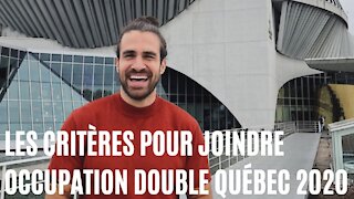 Voici ce que ça te prend pour faire Occupation Double Québec 2020