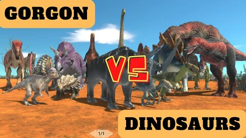 Gorgon vs Dinosaurs Units - Animal Revolt Battle Simulator