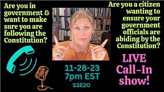 LIVE Call-In Show: Your Constitutional Questions Answered!‍ S3E20