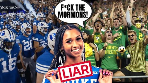 Oregon Fans Chant F*ck The Mormons To BYU | Media SILENT After Promoting Duke Volleyball Fake Story