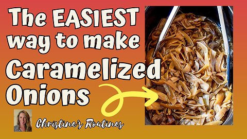 Crockpot Magic: Unveiling the Art of Perfectly Caramelized Onions! #caramelizedonions #crockpot