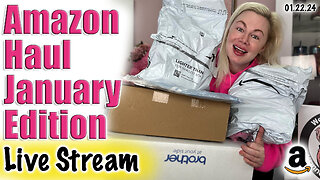 LIVE STREAM JANUARY AMAZON HAUL | I am an Amazon Affiliate but I bought this all myself