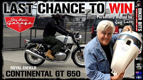 ONLY 4 Days left to WIN this Personally Signed bike by Jay Leno himself!