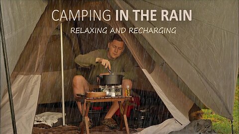 HEAVY RAIN I AM PREPARED Solo Camping [ Relaxing Nature Sounds | ASMR | Car Jeep Wrangler ]