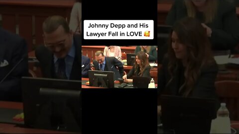 Johnny depp and his lawyer fall in love 🥹 #shorts