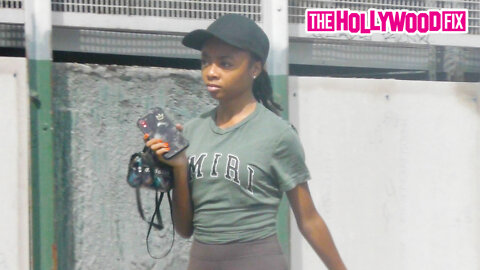 Skai Jackson Is Spotted Heading To Her Morning Workout At DogPound Gym In West Hollywood, CA