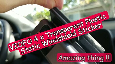 How To Use Transparent Windshield Stickers For Dash Cams? (VIOFO 4 x Sticker Review)