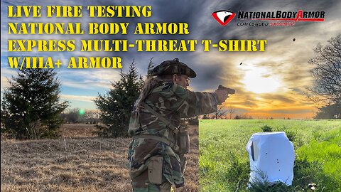 Testing some National Body Armor w/live fire