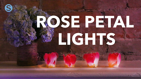 How to make flameless rose petal tea lights