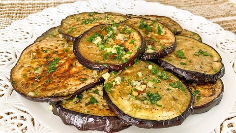 Italian recipe for grilled eggplant in olive oil