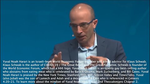Yuval Noah Harari | "Many of Things I Talk About And People In the West React With Apprehension and FEAR, In CHINA the Reaction to Exactly the Same Topic Is EXCITEMENT! WOW We Can Do That!!!" - Yuval Noah Harari (Lead Klaus Schwab Advisor)
