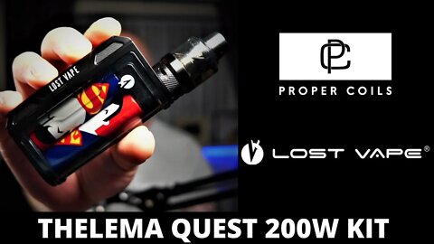 Thelema Quest 200w kit | Lost Vape | Budget Goodness?