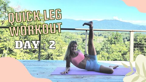 Quick Leg Workout || Yoga Style || Day 2 || Yoga with Stephanie