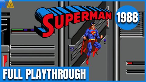 Superman Arcade (1988) Full Playthrough with Retro Achievements