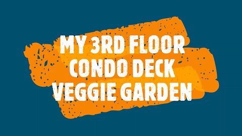 MY 3RD FLOOR CONDO DECK VEGGIE GARDEN #2