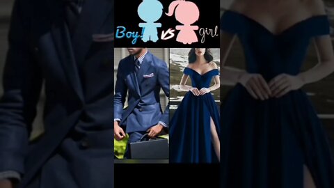 Blue dresses || Boy Vs Girl #boyvsgirl #shorts #vs #bluedress #yt #wildspirit #youtubeshorts