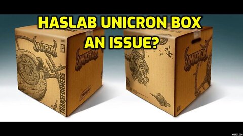 HASLAB TRANSFORMERS WAR FOR CYBERTRON UNICRON BOX IMAGE - WILL THIS BE AN ISSUE? NINJA KNIGHT