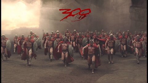 300 Spartan warriors against the 300,000-strong army of the Persian enemy
