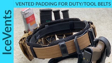 Universal Vented Padding for Duty Belts, Patrol Belts and Tool Belts: IceVents®