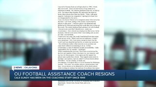 OU Football assistant coach resigns over the weekend