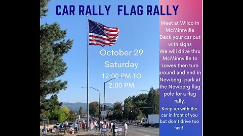 Car & Flag Rally | McMinnville, Oregon #rally #mcminnville #oregon