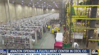 Amazon opening a fulfillment center in Cecil County