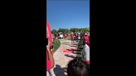 Local organization breaks Guinness World Record for 'Longest Hopscotch' at Chatfield State Park