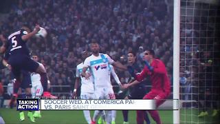 international Soccer at Comerica Park Wednesday