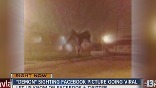 Facebook photo prompts debate: angel or demon?