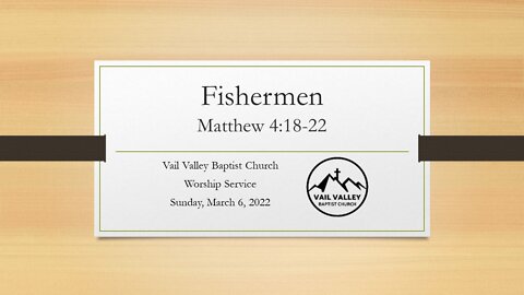 Sunday, March 6, 2022 Worship Service