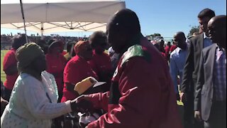 UPDATE 2 - SA President Ramaphosa arrives for May Day celebrations in Port Elizabeth (JB8)