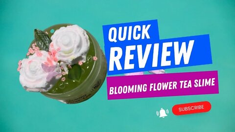 100% Honest Quick Review Blooming Flower Tea DYI Slime from A Crafty Monkey