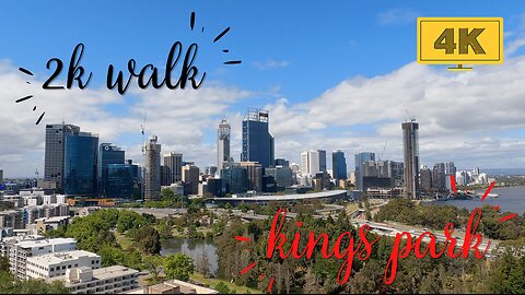 2k walking tour Kings Park Perth Australia - [4K]