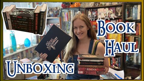 HAUL & UNBOXING (18 books) Horror: books, manga & stationery ~ new, used, adult, YA ~ gothic vampire (authortube booktube booktuber #authortube #booktube #booktuber)