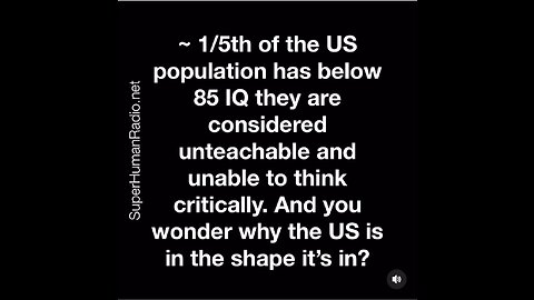 ~1/5th of adult Americans have a sub-85 IQ